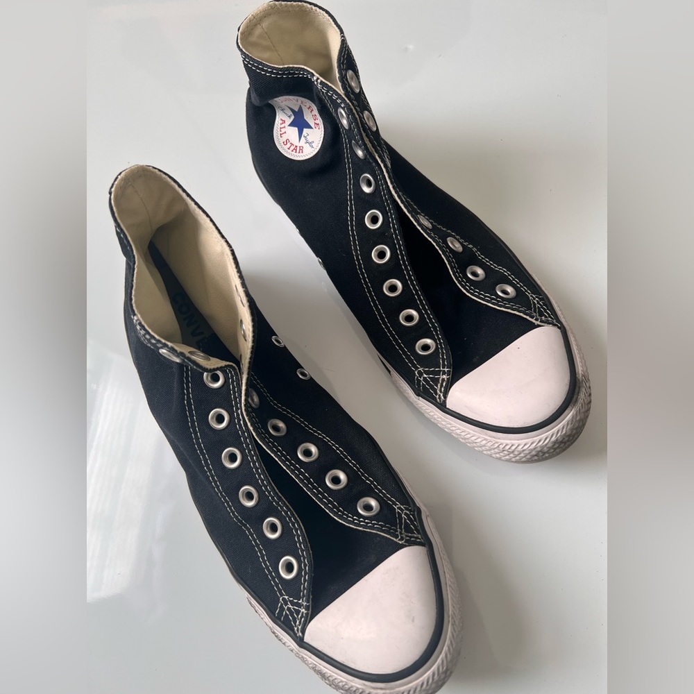 Converse Black and White Canvas High-Tops